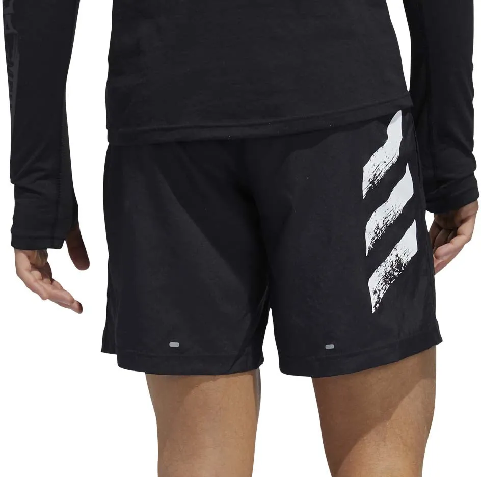 adidas Run It PB 5 Inch Mens Running Shorts - Black