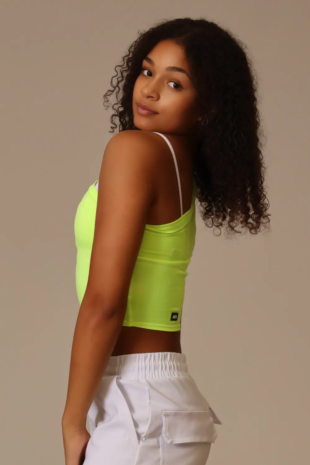 Baby Soft One-Shoulder Tee - Highlighter - FINAL SALE