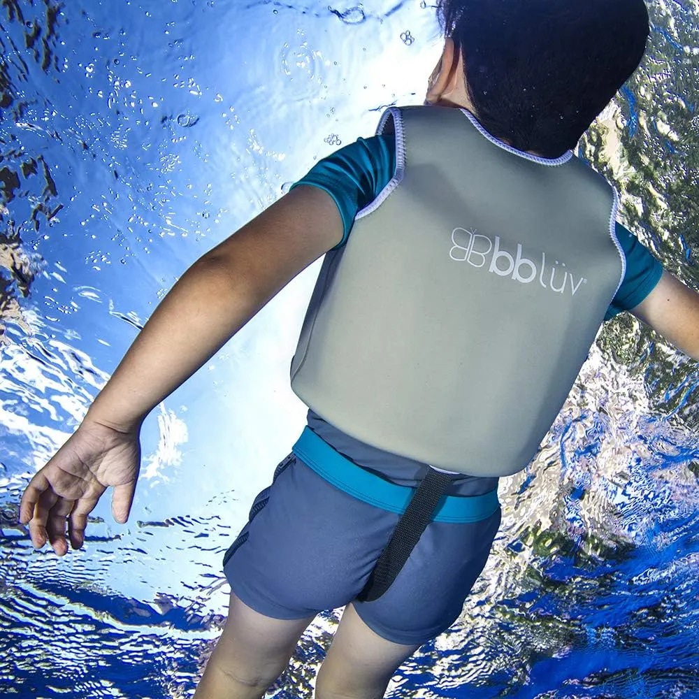 bblv Nj Toddler Life Jacket - Neoprene Swim Vest for Boys and Girls, with Wetsuit Warmth, SPF Protection, and Removable Baby Swimming Float Pads