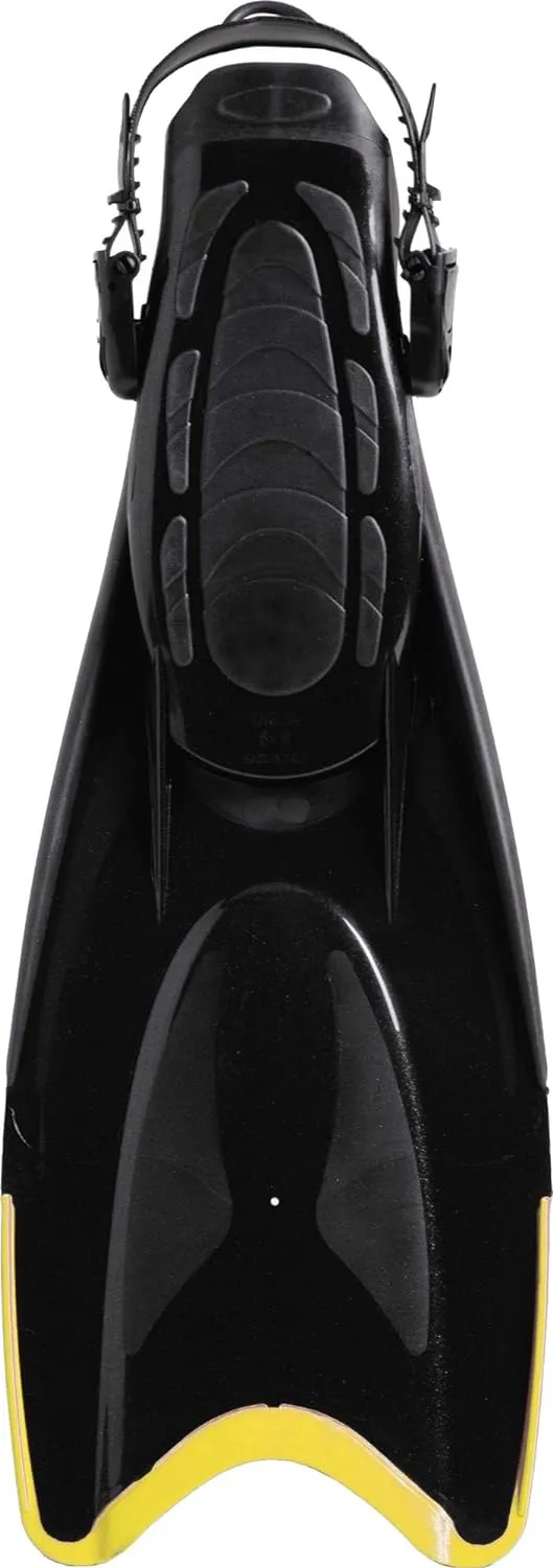 Cressi Palau Adjustable Open Heel Snorkeling Swim Fins Blue
