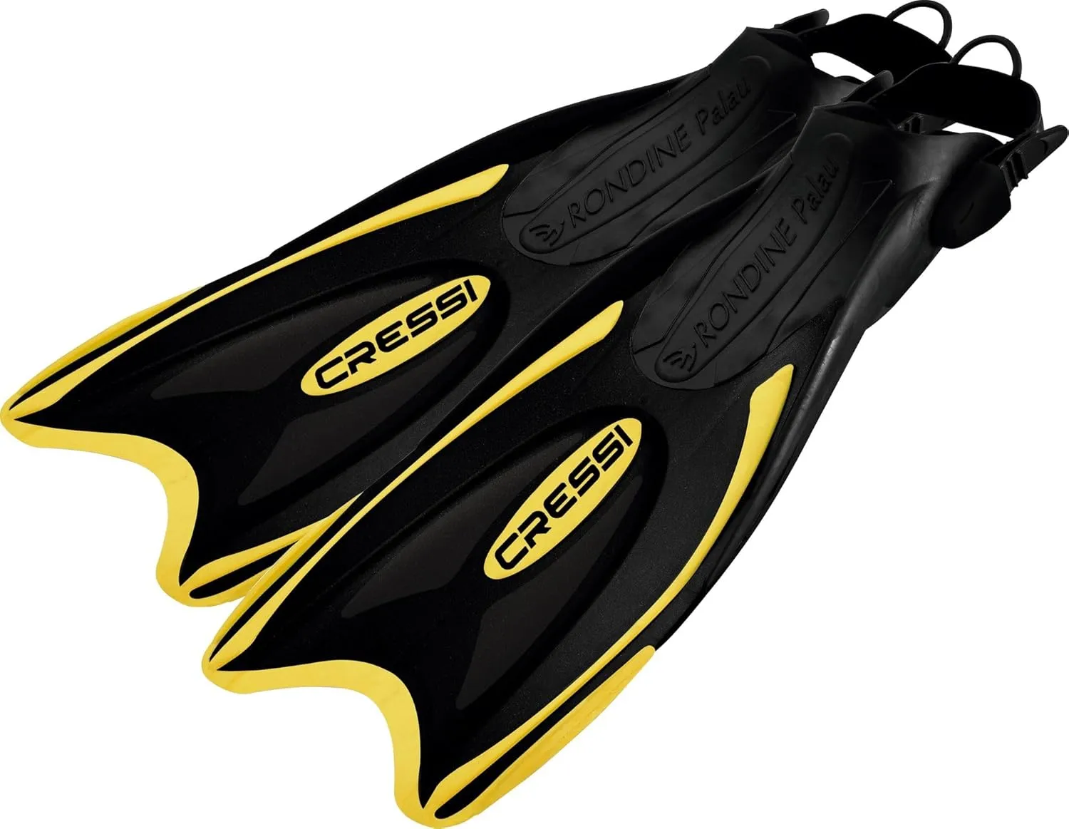 Cressi Palau Adjustable Open Heel Snorkeling Swim Fins Blue