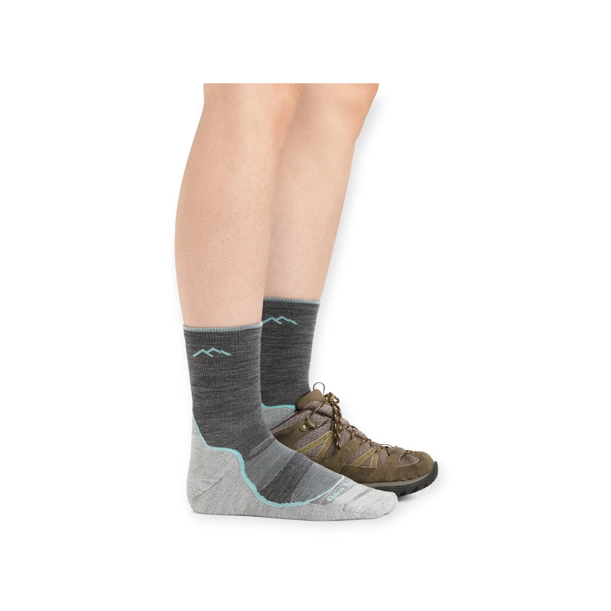 Darn Tough Women's Light Hiker Micro Crew Lightweight with Cushion Socks