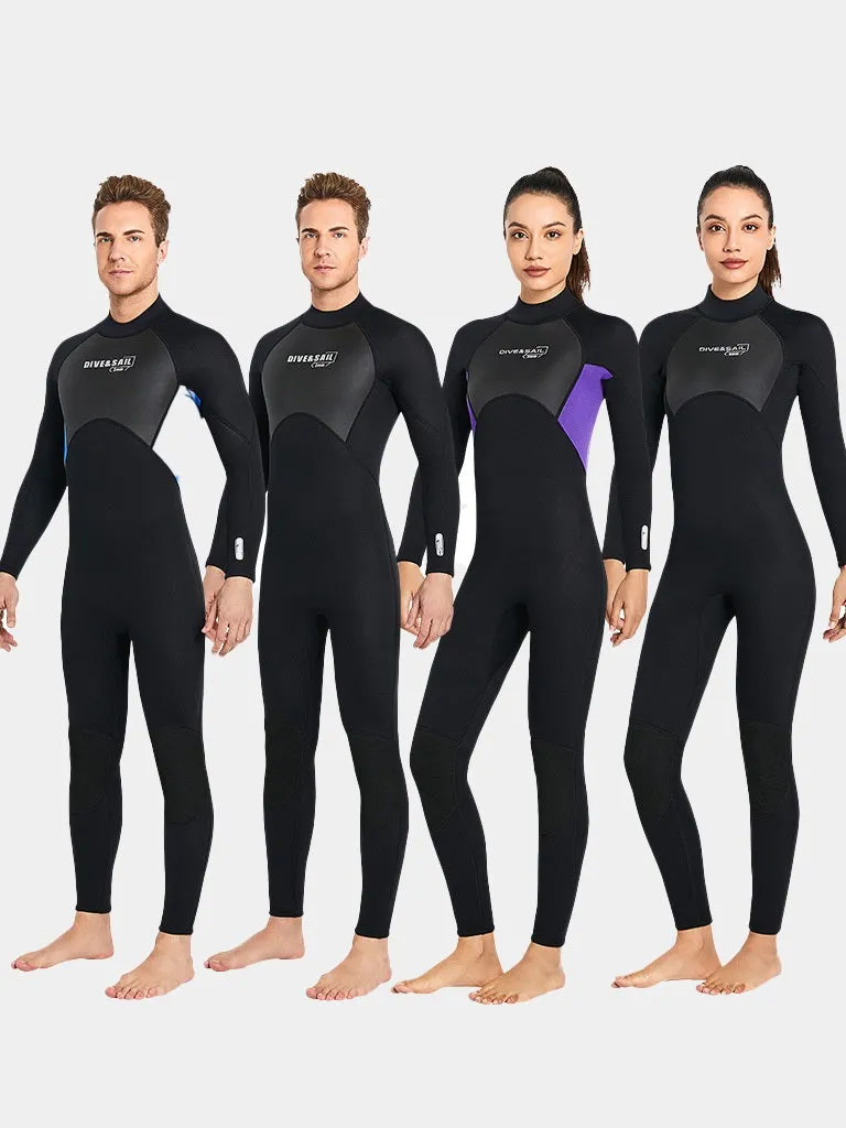 DIVE & SAIL Adults 3MM Full Body Thermal Wetsuit
