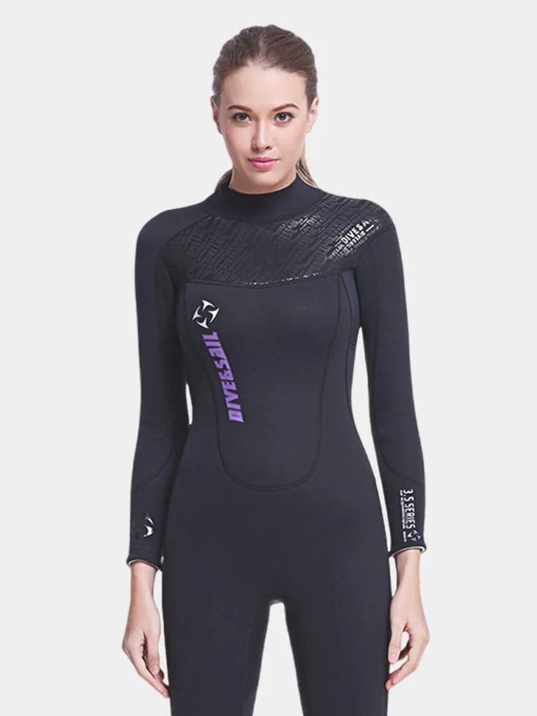 DIVE & SAIL Adults 3MM Neoprene Back Zip Wetsuit