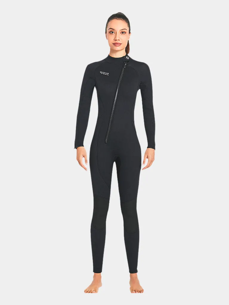 DIVE & SAIL Adults Long Sleeve One Piece Front Zip Wetsuit