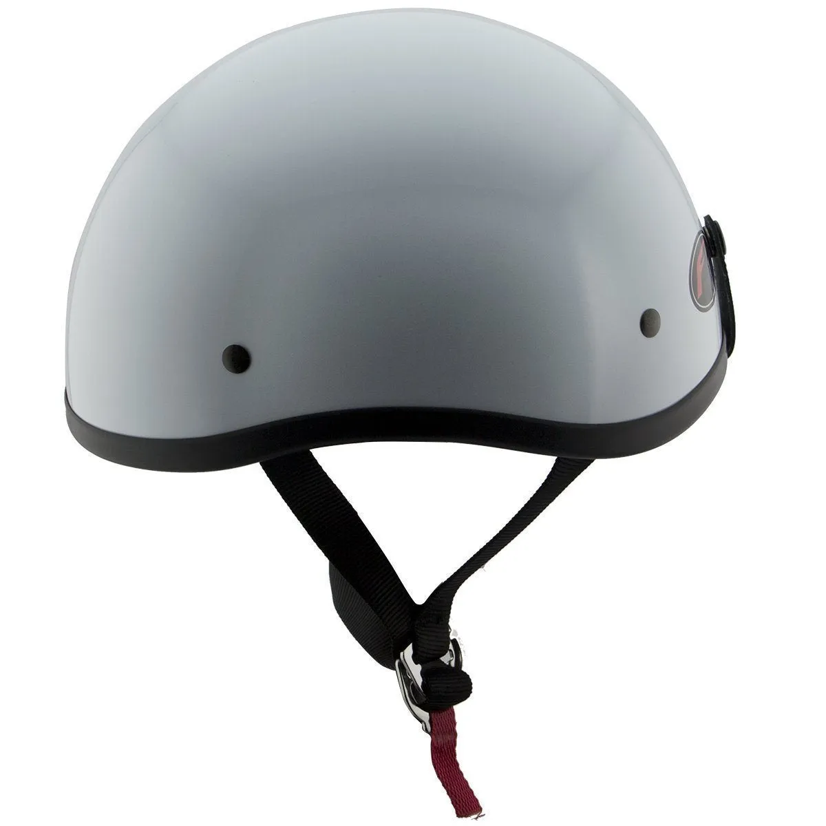 FH Helmets FH-36 Glossy White Half Skull Helmet
