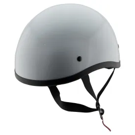 FH Helmets FH-36 Glossy White Half Skull Helmet