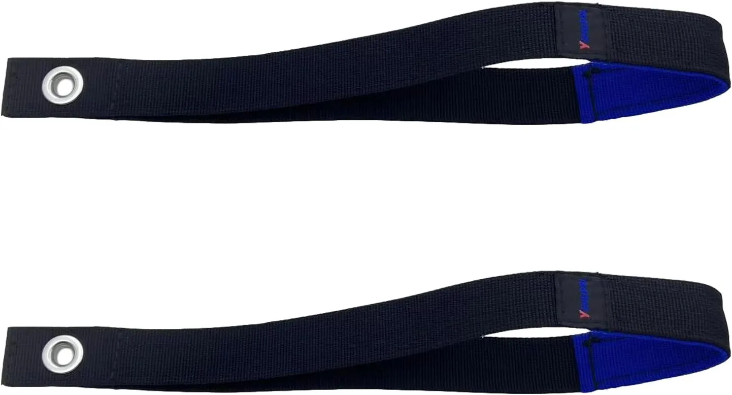 Hood Loop Anchor Straps, 12 ExtendedThickened and Stainless Steel Eyelets Car Tie-Downs for Towing Canoes or Kayaks (2)