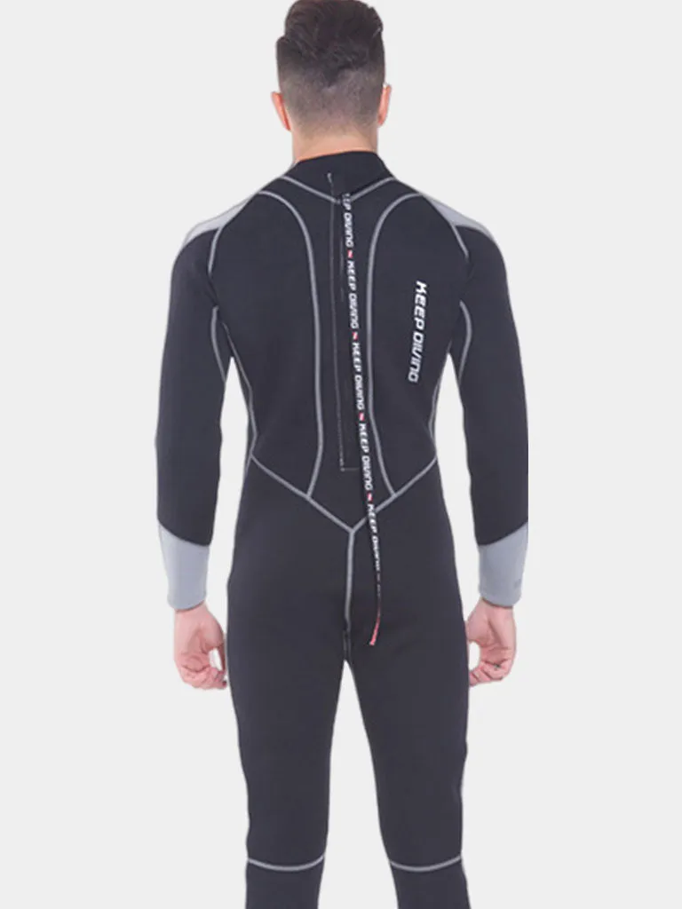 KEEP DIVING Men's 3MM Long Sleeve Scuba Wetsuit