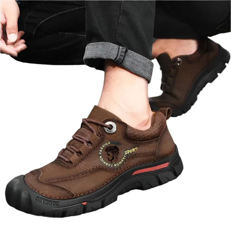 Men's Sports & Travel Outdoor Hiking Shoes Leather  Sneakers Footwear