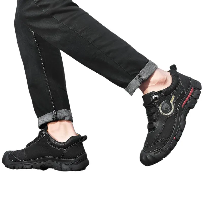 Men's Sports & Travel Outdoor Hiking Shoes Leather  Sneakers Footwear
