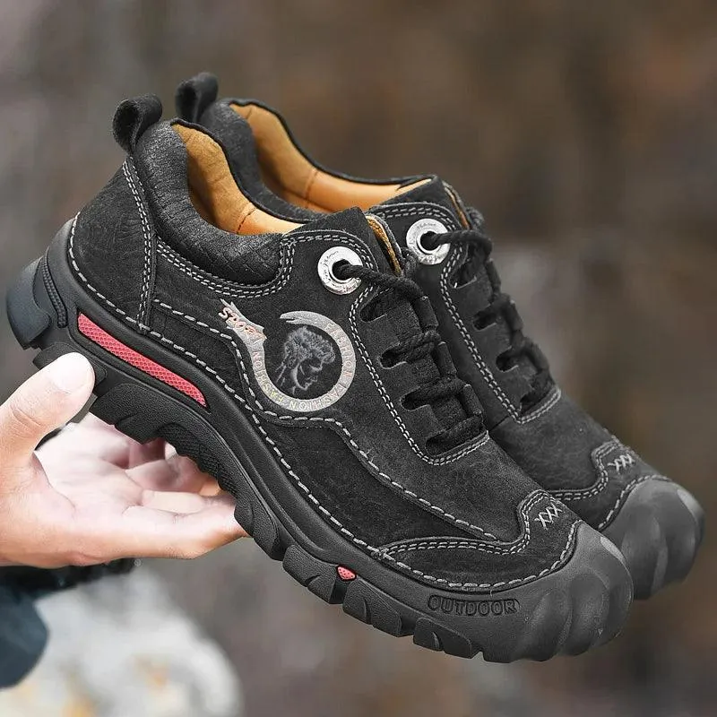 Men's Sports & Travel Outdoor Hiking Shoes Leather  Sneakers Footwear