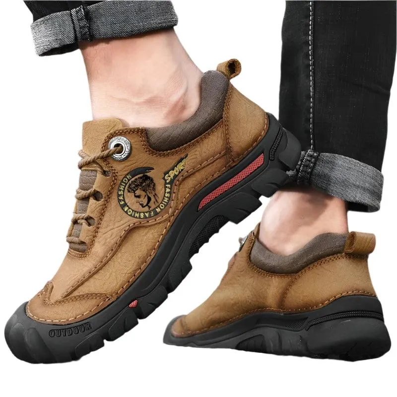 Men's Sports & Travel Outdoor Hiking Shoes Leather  Sneakers Footwear