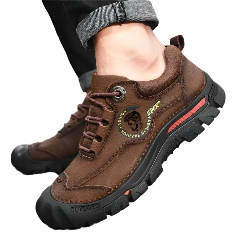 Men's Sports & Travel Outdoor Hiking Shoes Leather  Sneakers Footwear