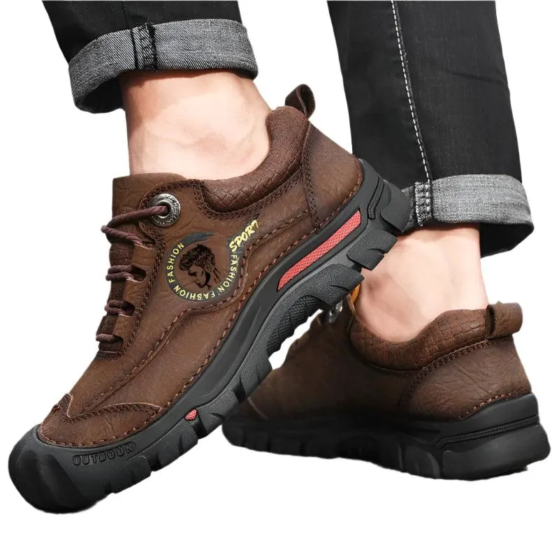 Men's Sports & Travel Outdoor Hiking Shoes Leather  Sneakers Footwear