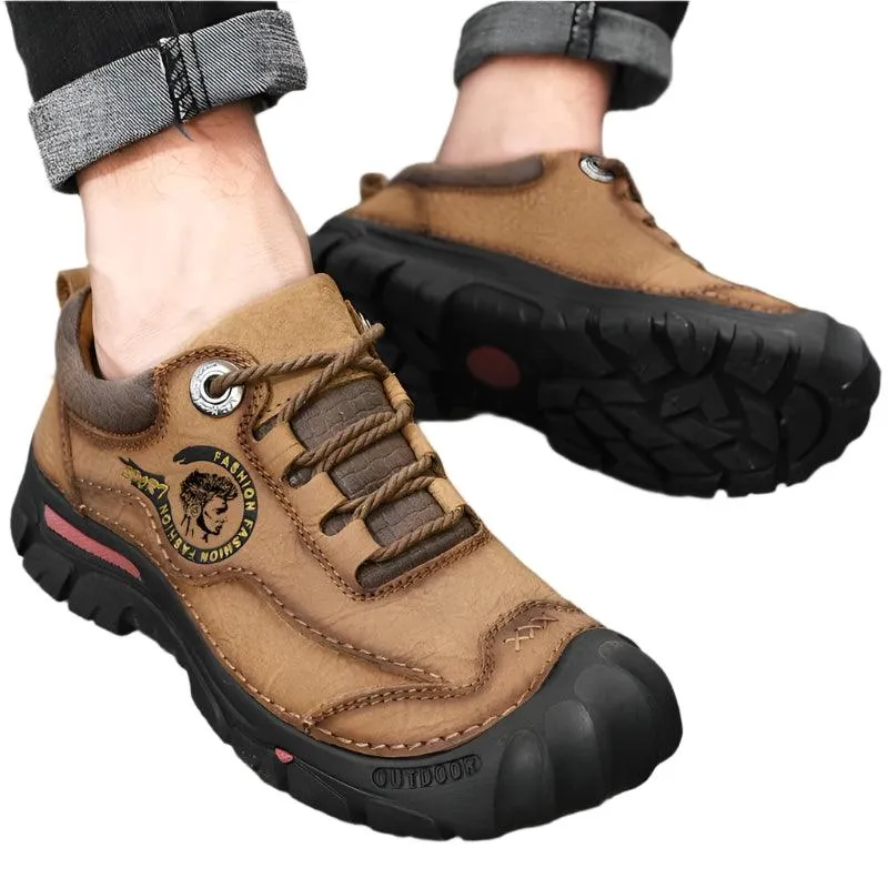 Men's Sports & Travel Outdoor Hiking Shoes Leather  Sneakers Footwear