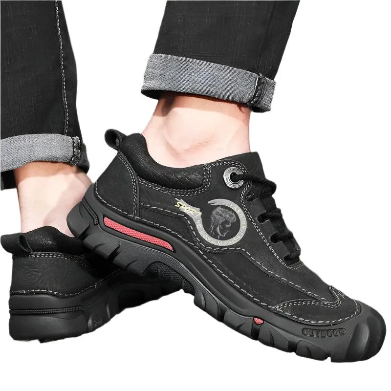 Men's Sports & Travel Outdoor Hiking Shoes Leather  Sneakers Footwear