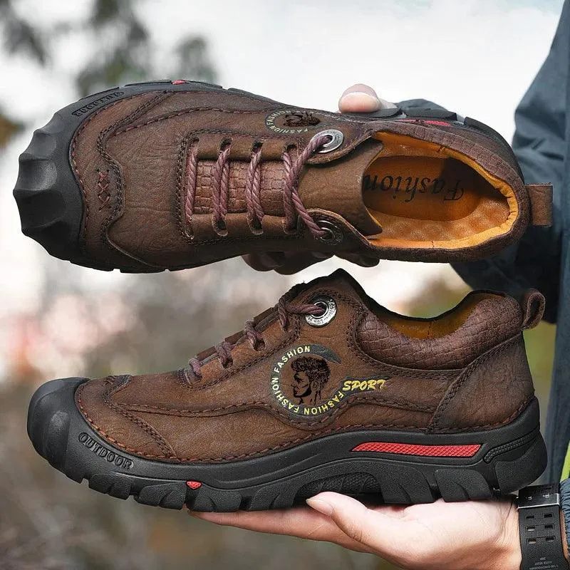 Men's Sports & Travel Outdoor Hiking Shoes Leather  Sneakers Footwear