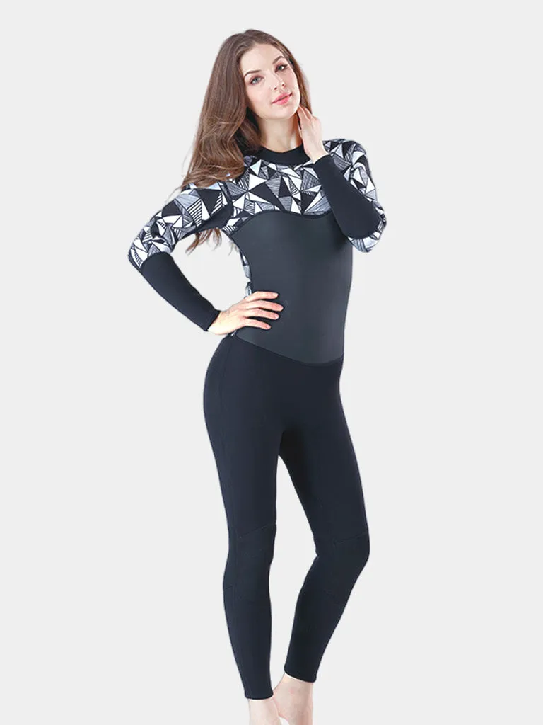 MYLEDI Women 3MM One Piece Warming Camo Wetsuit