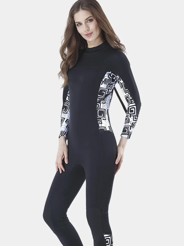 MYLEDI Women 3MM One Piece Warming Camo Wetsuit