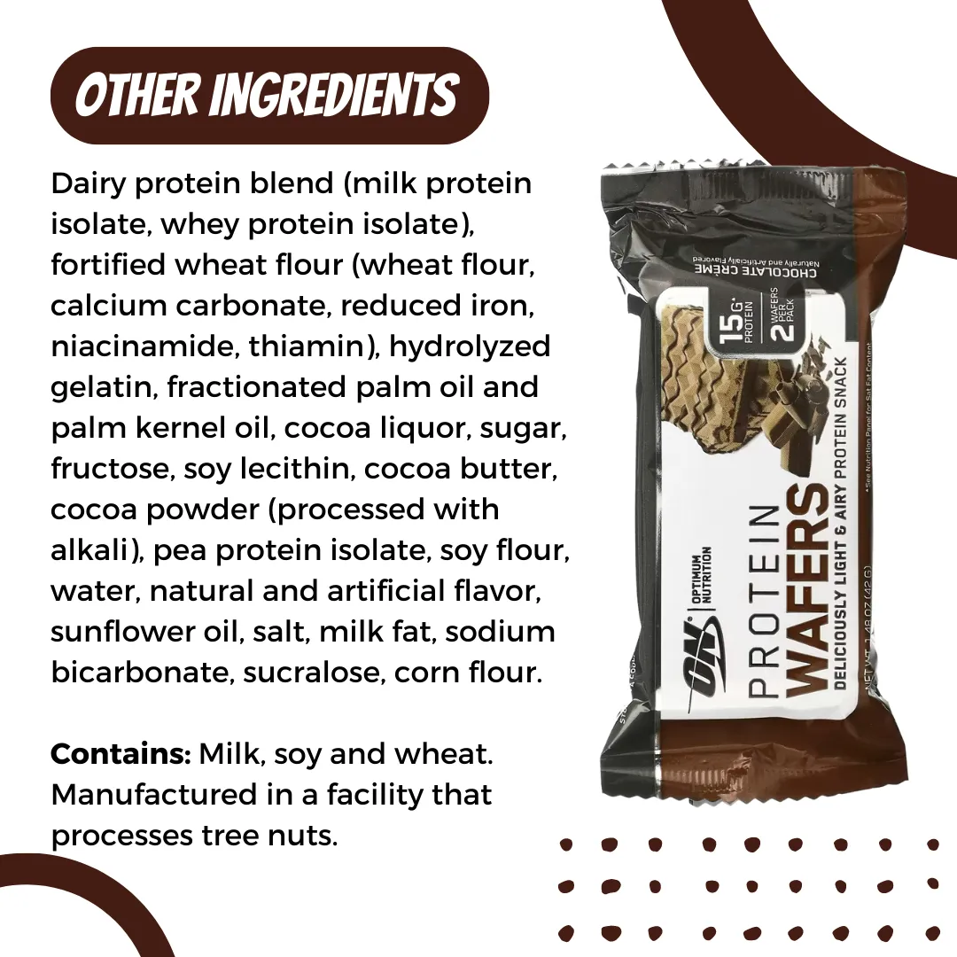 Optimum Nutrition, Protein Wafers, 3 Packs