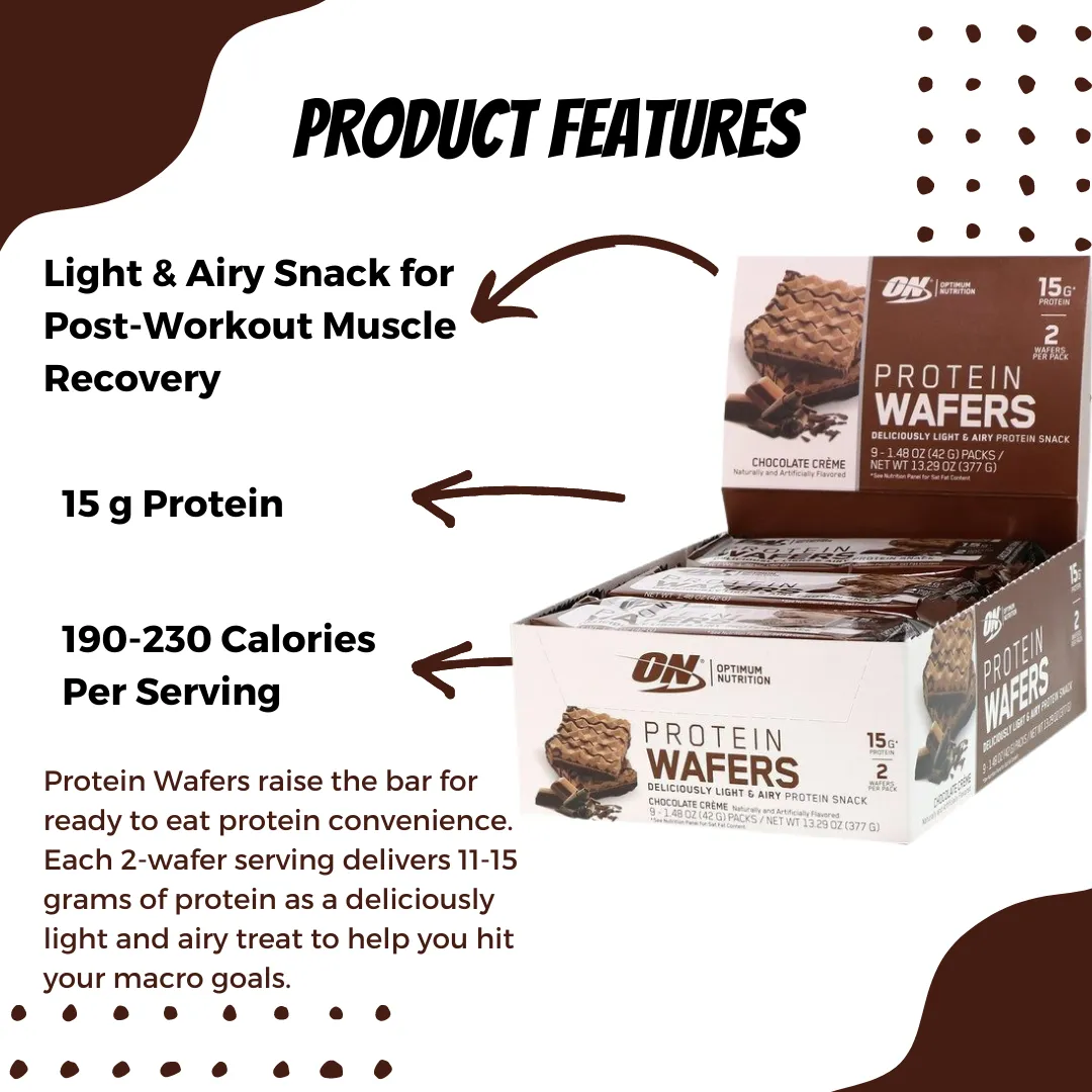 Optimum Nutrition, Protein Wafers, 3 Packs