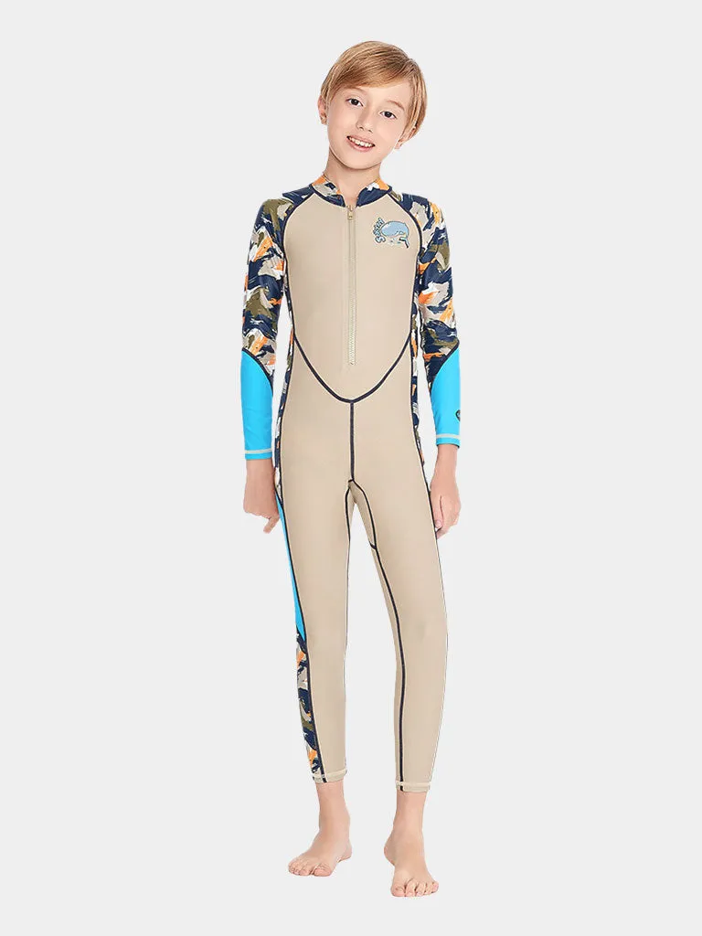 SABOLAY Boys' Long Sleeve One Piece Dive Skin Suit, 2 Colors