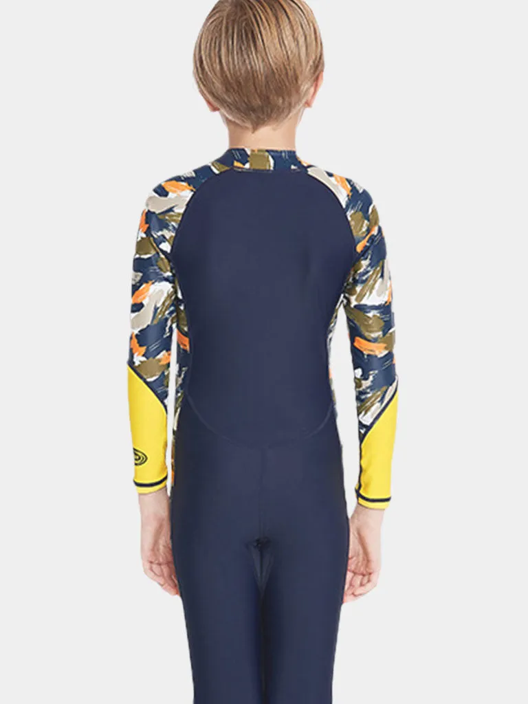 SABOLAY Boys' Long Sleeve One Piece Dive Skin Suit, 2 Colors