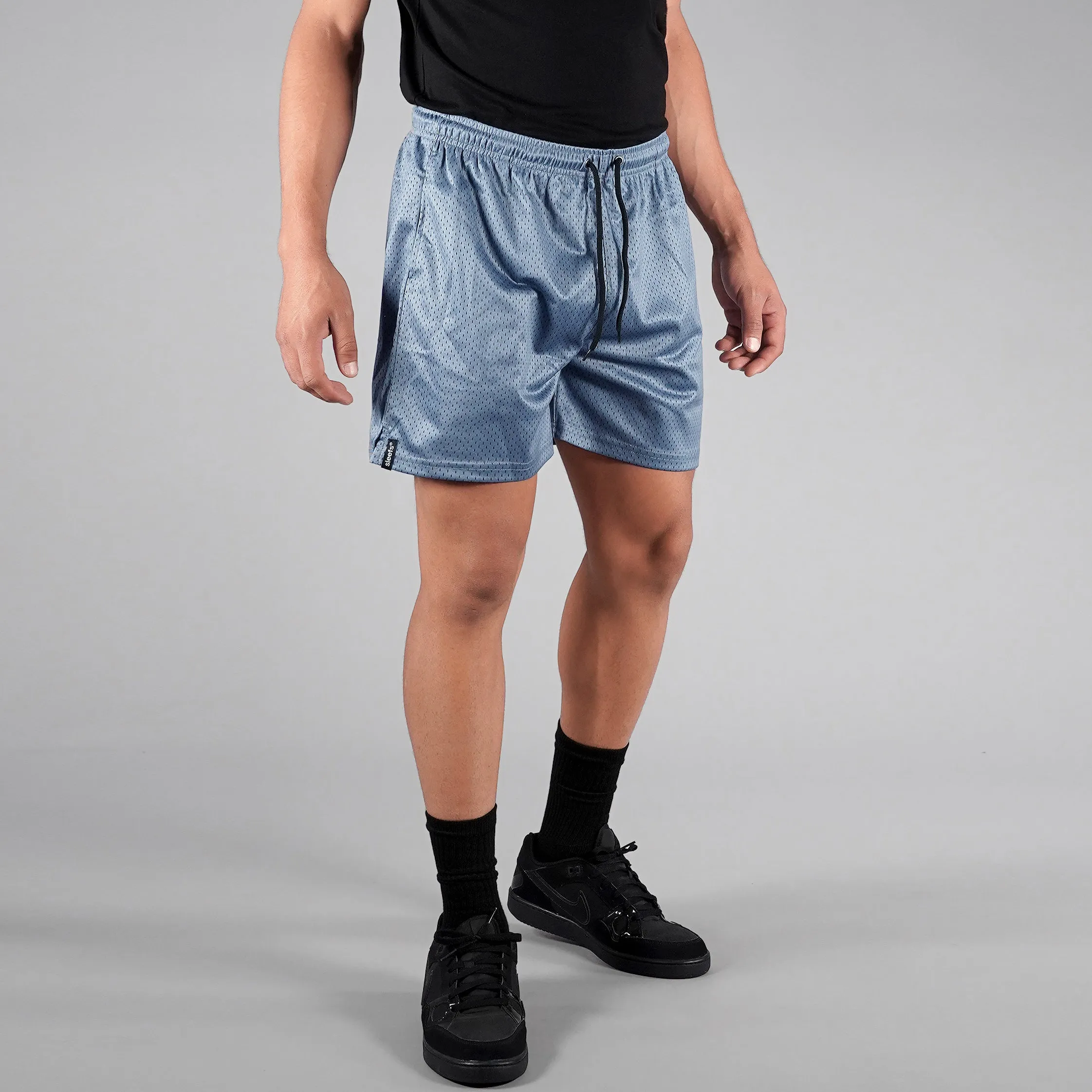 Shark Skin Blue Shorts - 7"