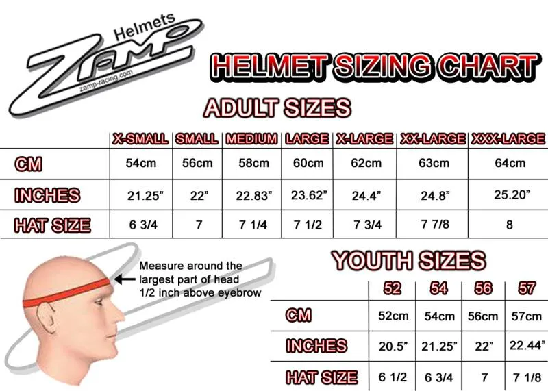Zamp RZ-42Y Youth Graphic Helmet - White/Blue/Light Blue
